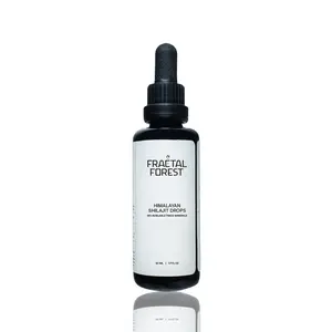 Fractal Forest Himalayan Shilajit Drops - Pure Organic Resin with 84+ Minerals, Fulvic Acid & Humic Acid for Energy & Vitality