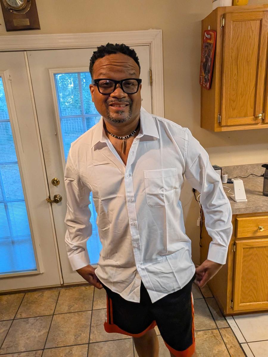 Item: Black-White-Navy, L