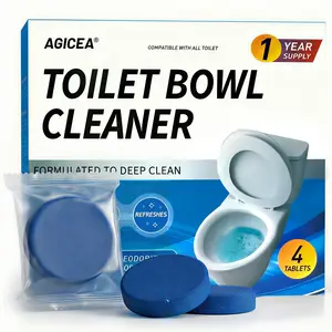 AGICEA Auto Toilet Tank Cleaner Tablets – 7-Day Freshness with Every Flush (4 Pack)