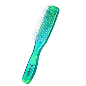 Nylon Double Teeth Hair Comb 8.26×1.18in Gradient Ergonomic Grip, Deep Cleansing Scalp Massage Comb for All Hairstyles, Durable Non-Deform Easy Clean (76g)