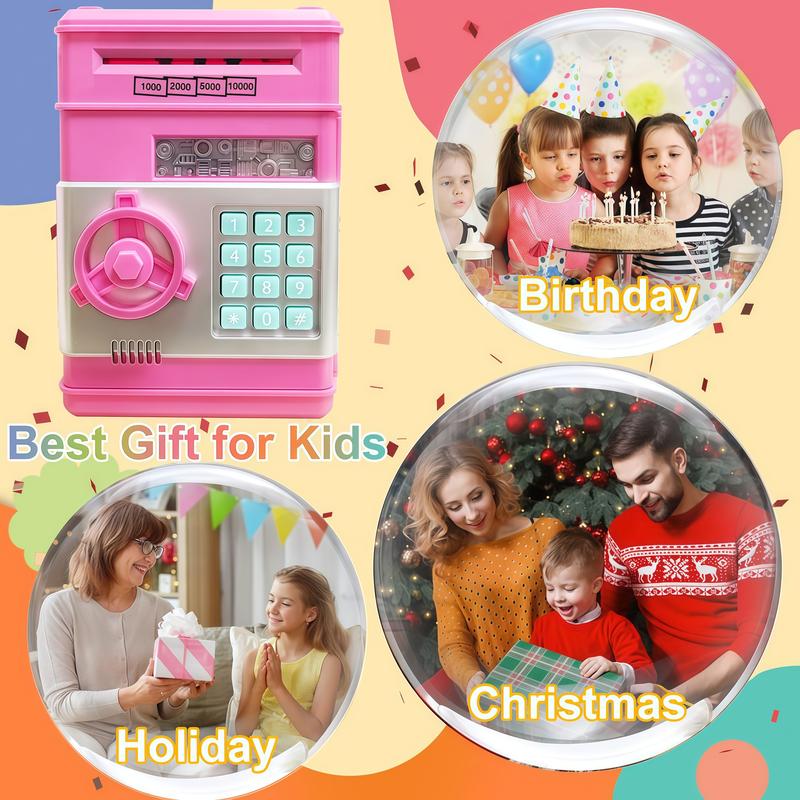 Piggy Banks Money Banks for Kids, Electronic Password Code Money Banks ATM Banks Box Coin Bank for Children Boys and Girls
