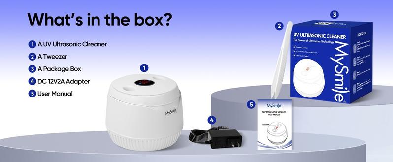 MySmile Ultrasonic Retainer Cleaner Machine - 45kHz Deep Cleaning for Aligners, Dentures, Night Guards & Jewelry MySmile Ultrasonic Retainer Cleaner Machine - 45kHz Deep Cleaning for Aligners, Dentures, Night Guards & Jewelry