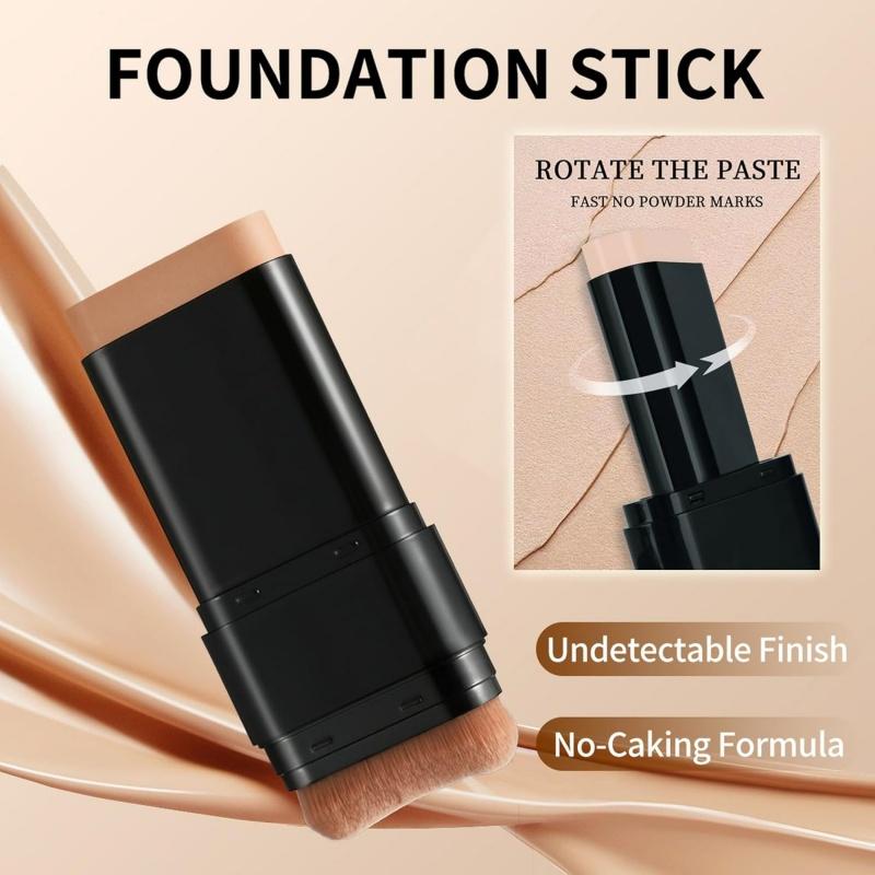 5-color Dual - Ended Eraser Foundation Stick -Multi - Use Concealer & Highlighter for Acne Marks , Nose Contour Flawless Makeup Finish - Versatile Cosmetic Tool , daily gift