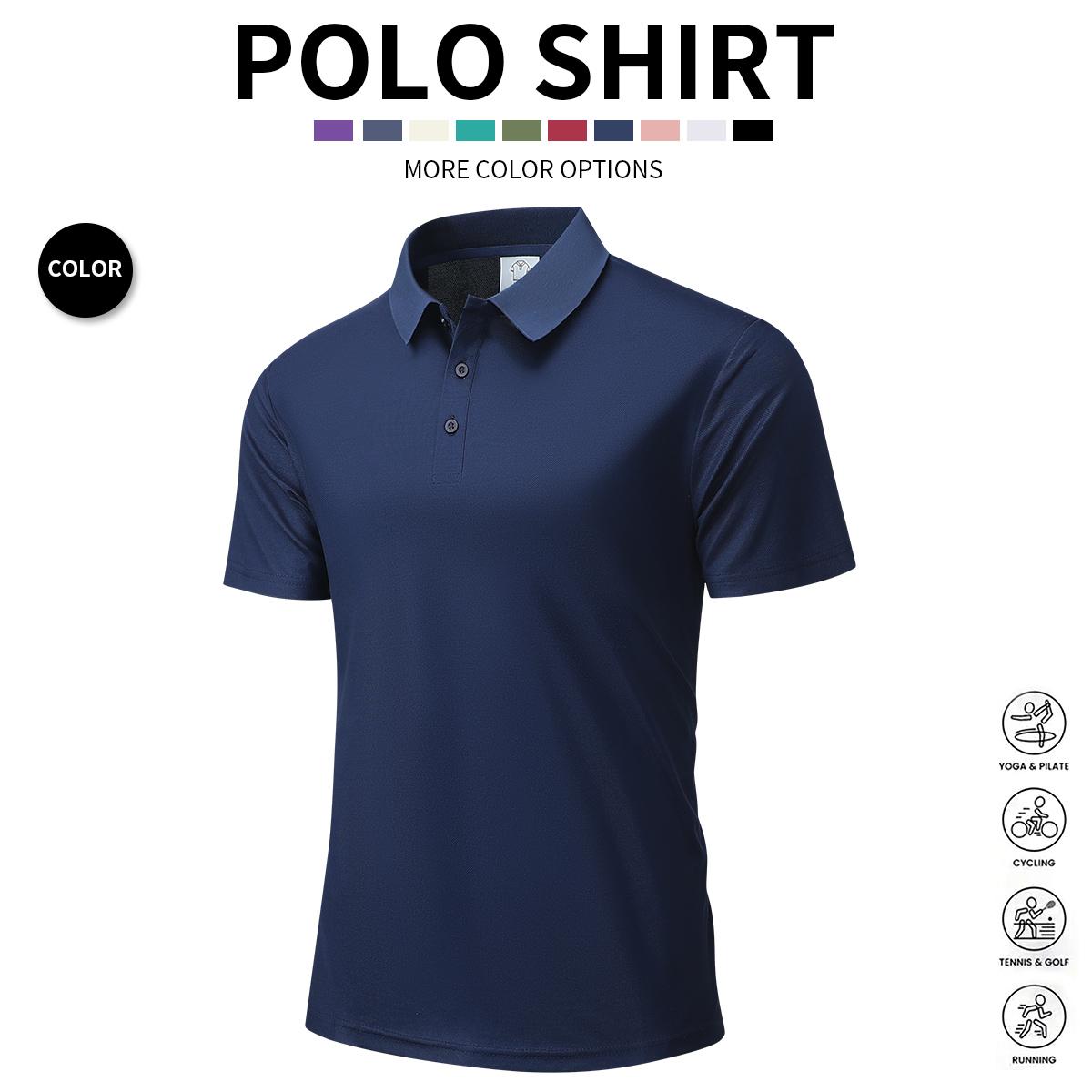 Men's 3-Pack Short-Sleeve Polo Shirt, Casual Summer Golf & Weekend Wear, Breathable Knit Fabric, Regular Fit, Casual Apparel, Activewear Athletic Sports Clothing