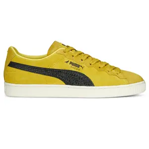 PUMA Mens X Staple Suede Lace Up Sneakers Shoes Casual - Yellow