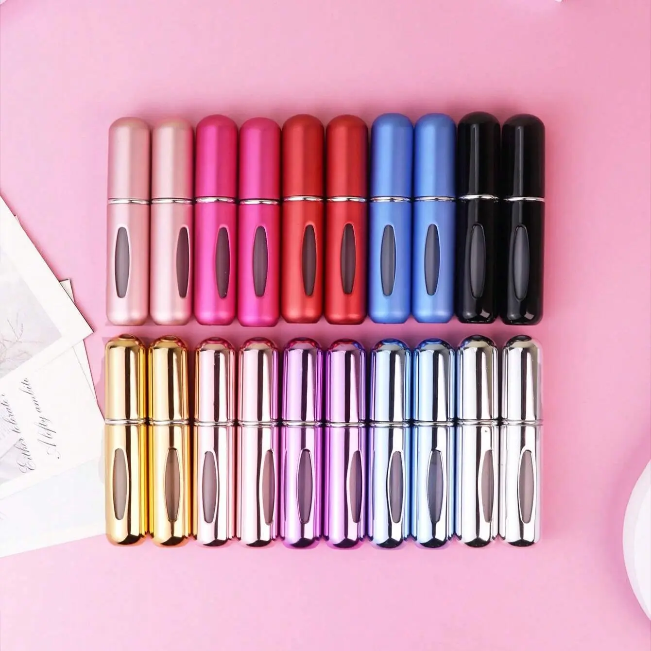 5ML Portable Mini Spray Bottle, 50pcs/set Refillable Spray Bottle, Travel Spray Bottle, Perfume Bottle, Portable Beauty Tool, Makeup Tool for Women & Girls, Makeup Container Set, Portable Perfume Bottles, Make Up Tools, Cosmetics Accessories