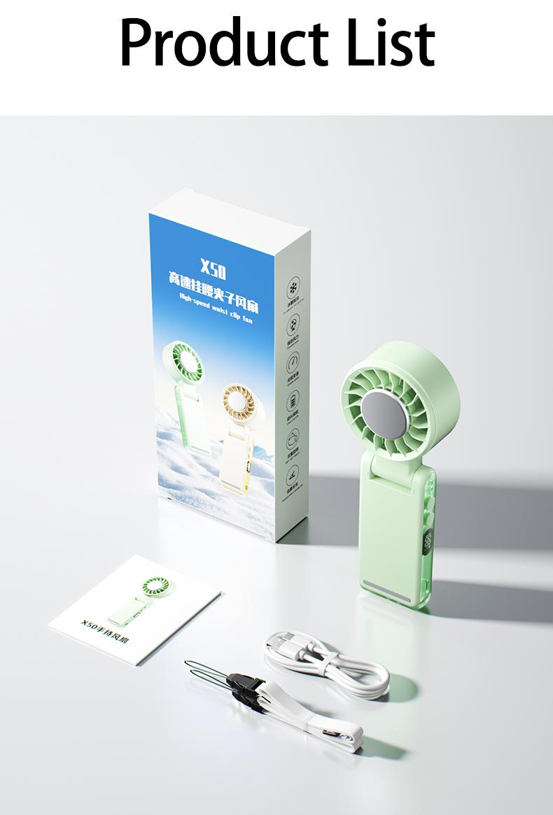 SWEETFULL 3-in-1 Clip & Ice Turbo Fan | 5 Speeds, Battery-Powered 360°+180° Rotatable for USA-Canadian Cup, Outdoor Adventures, Travel & Beach