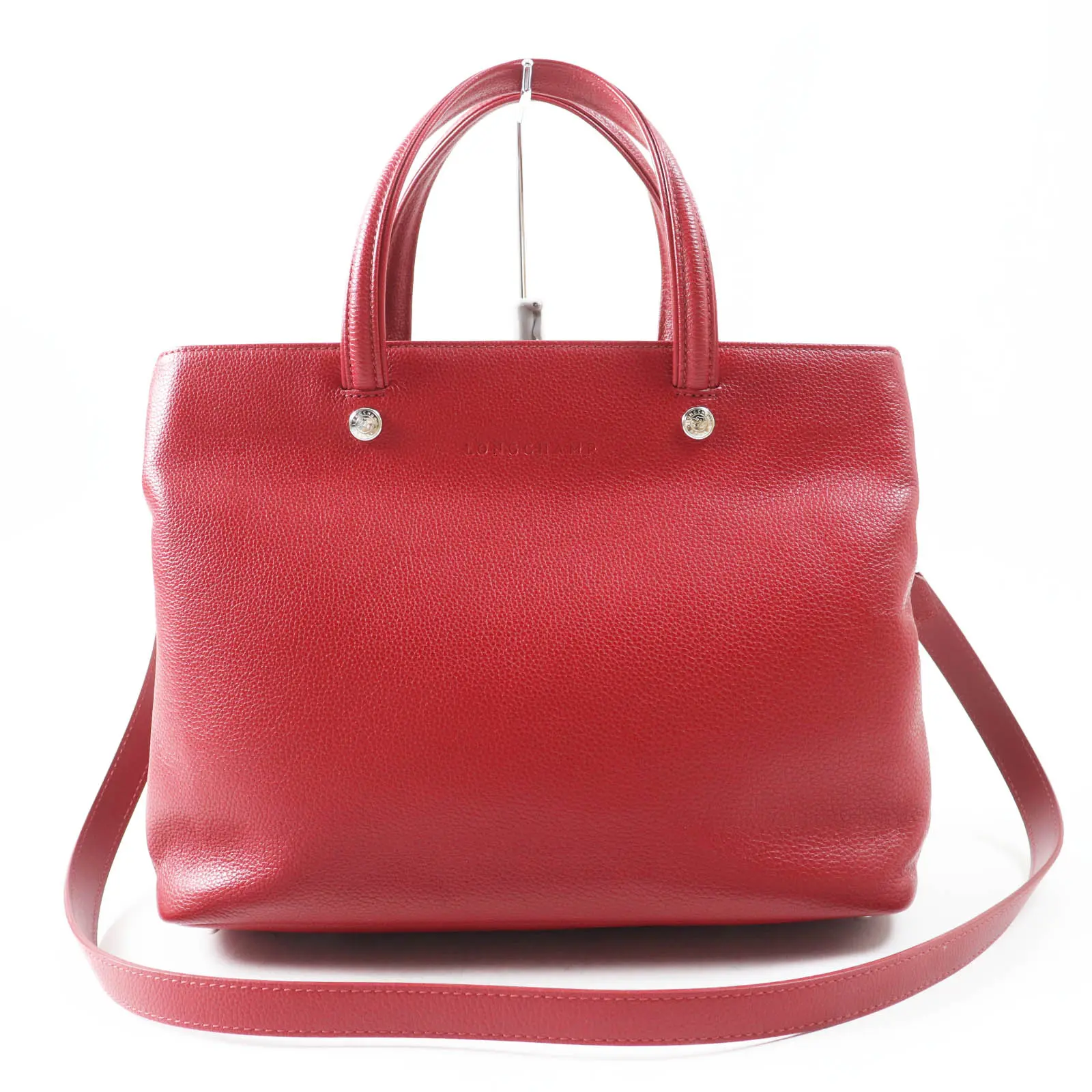 Pre-owned Longchamp Others Shoulder Bags Le Pliage Cuir 2way handbag