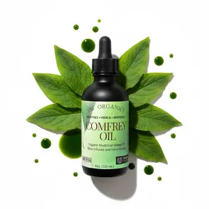 SSF Organics Concentrated Herbal Comfrey Oil. Post Workout Massage Therapy | Skin Oil Serum | Accelerates Muscle Recovery  | 100% Natural and Organic