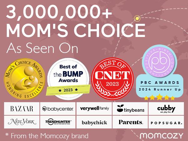 Momcozy Baby Wrap Carrier, All in 1 Original Breathable Baby Sling Lightweight Hands Free Baby Slings Adjustable Baby Carriers for Newborn up to 50 lbs