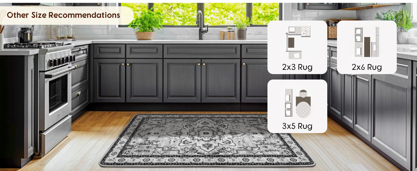 Shilucheng Boho Area Rug 9X12 Washable Rugs for Bedroom Low Piles Indoor Rugs, Non Slip Soft Rugs for Living Room, Foldable Pet Friendly Area Rugs