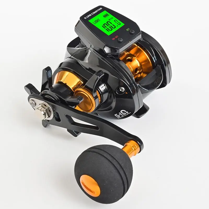 Large Screen Digital Display Baitcasting Fishing Reel, 7.2 High Speed Ratio 10kg Brake Fishing Reel with Digital Display Showing Line Metrics, Fishing Accessories for Outdoor Fishing Tackle, Fishing Equipment