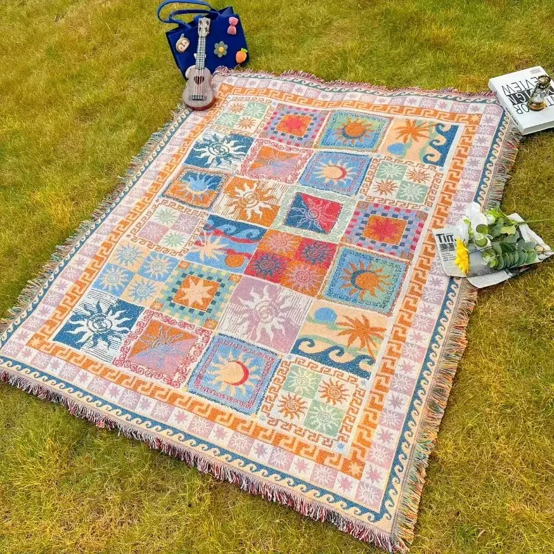 Outdoor blanket, Outdoor camping supplies, portable, thick, picnic blanket, sofa cover, camping blanket, beach towel, patio/garden/tent mat, washable, warm blanket, outdoor decoration, tear-resistant, tablecloth