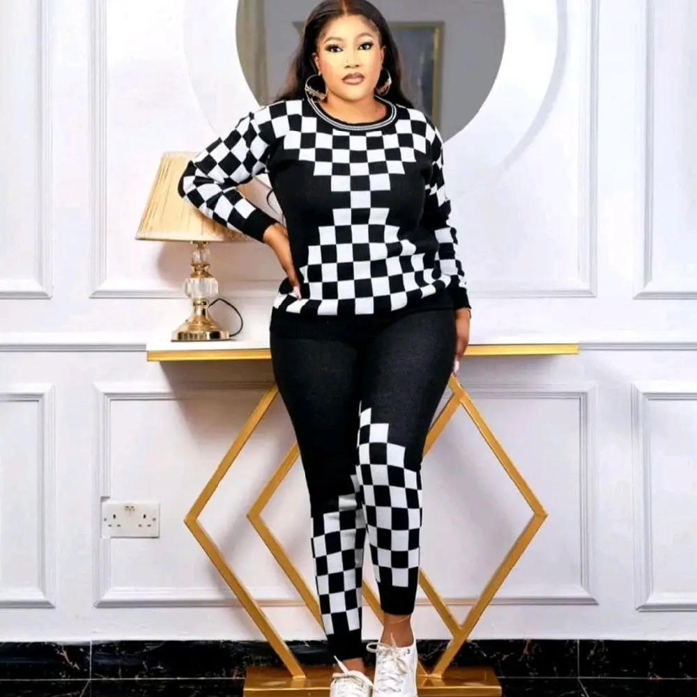 Winter sweater top and pants trousers Womenswear
