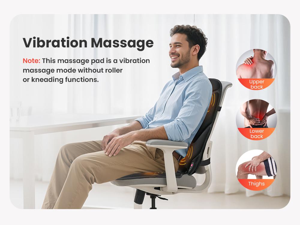 COMFIER Office Seat Cushion, Back Seat Cushion for Home Office Use, Chair Pad for Cold Winter, Seat Pad for Office Chair, Ideal Gifts for Men, Women