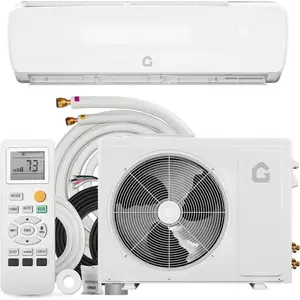 9000 BTU 19 SEER2 Mini Split Air Conditioner & Heater, Ductless Inverter Heat Pump System, Wall Mount AC Unit Cools & Heats Up to 450 Sq. Ft, Complete Installation Kit, 230V