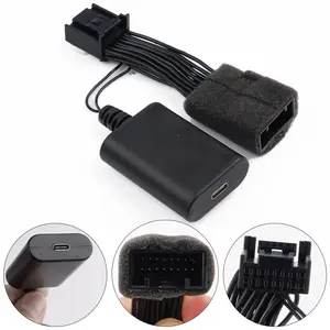 Dashcam Power Adapter 16-pin Fit for Toyota Corolla/Tacoma/Highlander; Lexus NX/RX/RZ & More Dash Cam Power Adapter Connects to Vehicle’s Sensor Housing, Built-in GPS Charger&USB Port