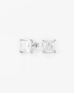 6MM Square Moissanite Earrings