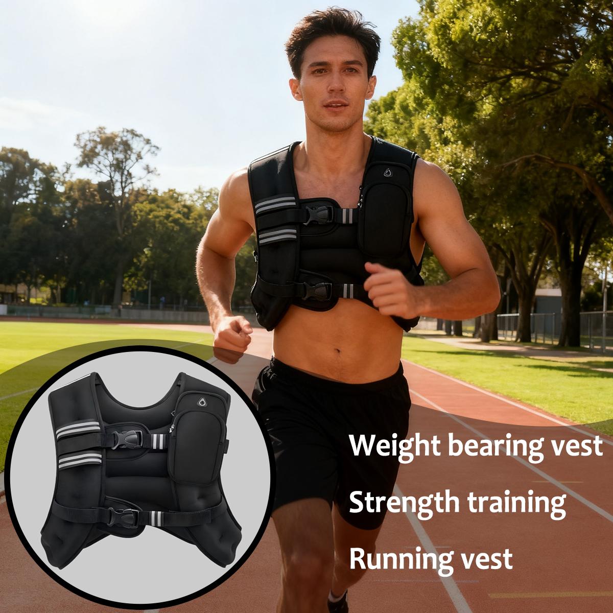 Lightweight Weighted Vest for Beginners & Advanced Training Unisex Fitness Auxiliary Equipment Strength Training Running Vest Ideal for All Levels