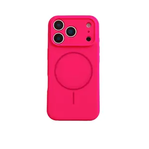 iP17ProMax/Air phone case 16/15/14/13 liquid silicone magnetic integrated buttons full coverage precise holes high-definition lens film scratch-proof shockproof anti-fall anti-fingerprint smartphone protective case