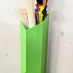 Wall Mounted Large Zip Tie Holder 3d Printed