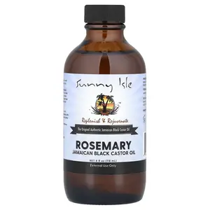 Sunny Isle Rosemary Jamaican Black Castor Oil, 4 fl oz (118 ml)