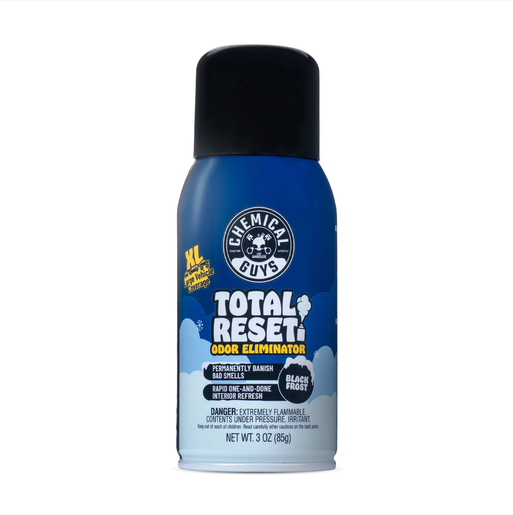 Chemical Guys Total Reset Odor Eliminator, Whole Car Smoke & Pet Odor Remover Spray, 3 oz (5 Scents), Cleaning, Destroys Bad Smells, Ac‑System Targeting