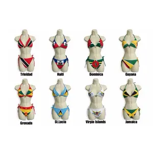 CHARMED FLAG BIKINI SWIM SET