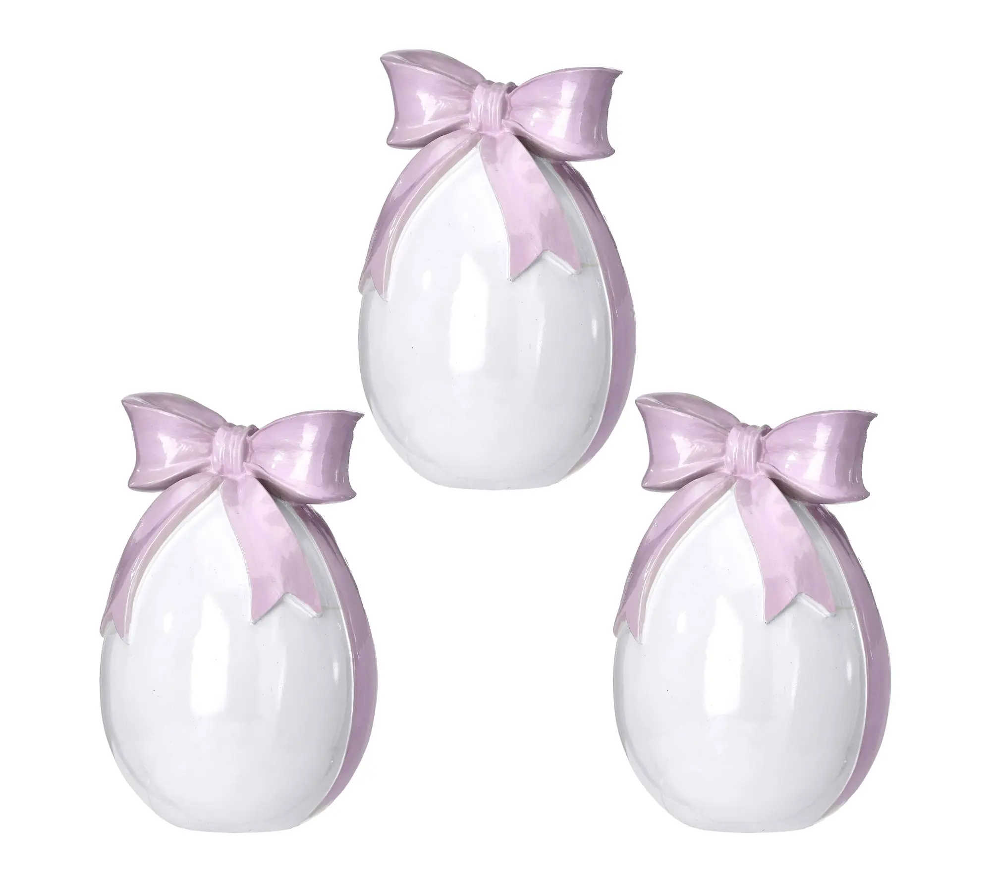 7.5" Resin Egg With Bowtie By Valerie