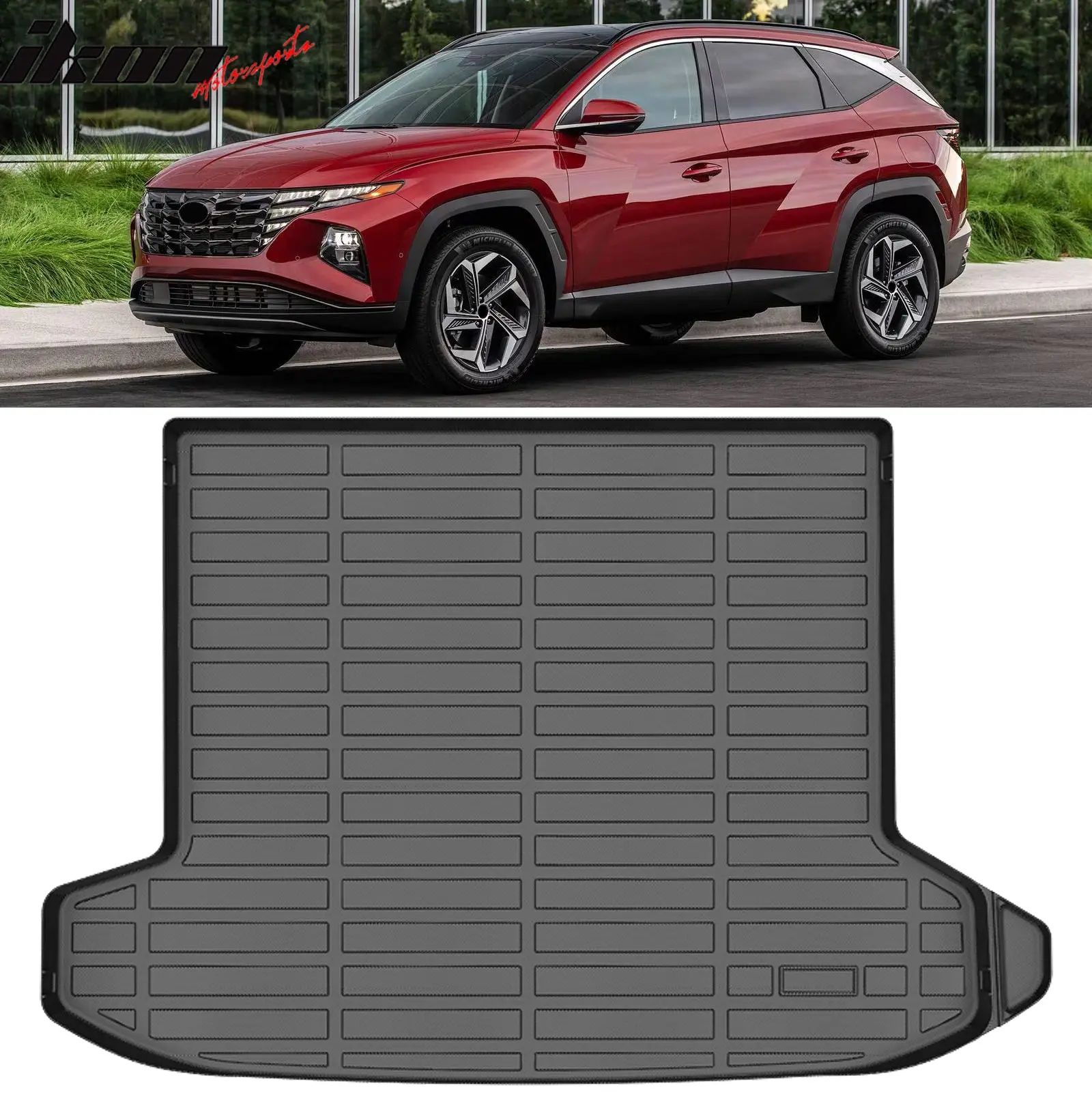 Rear Trunk Mat Cargo Liner for Hyundai Tucson 2022-2026 All Weather 3D TPE