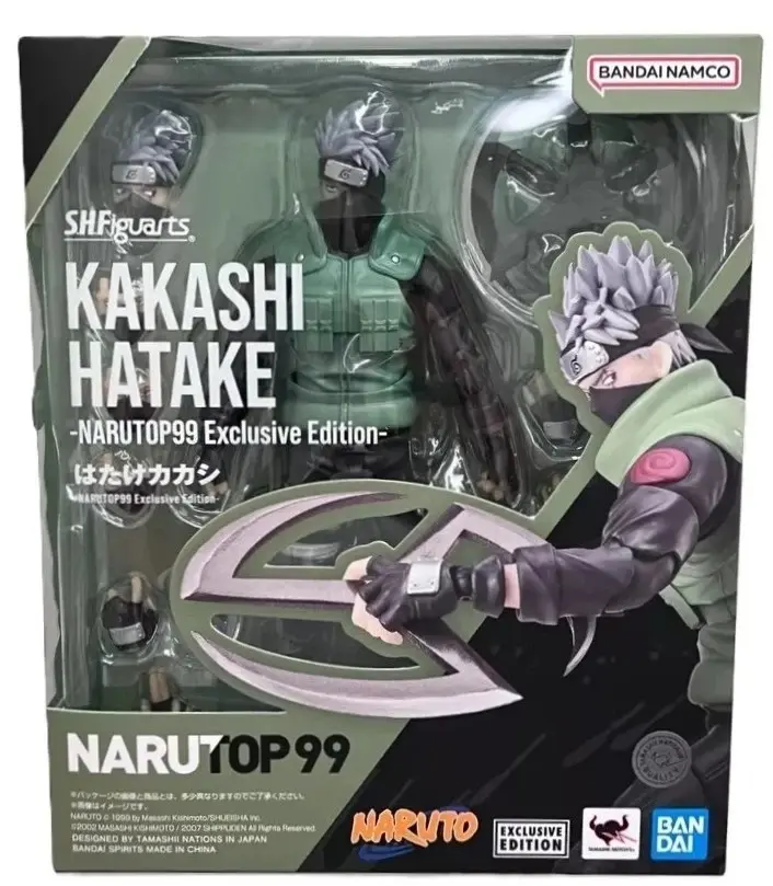 Bandai Naruto NARUTOP99 Exclusive S.H.Figuarts Kakashi Hatake Action Figure