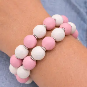 Bubble Gum Bracelet Set Of 2