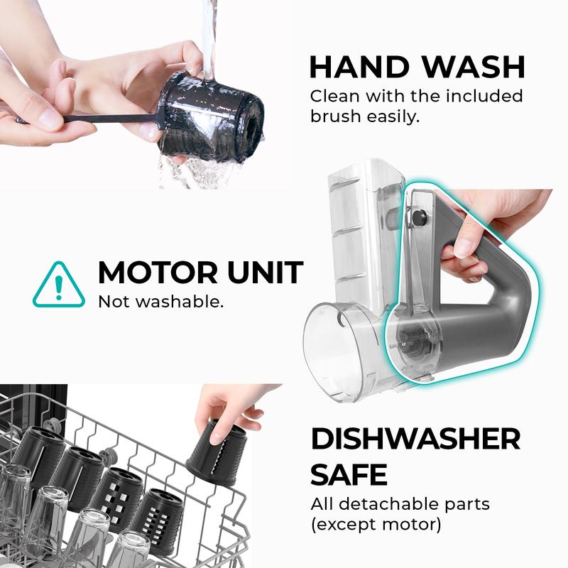 Redhut Multifunctional Electric Vegetable Cutter - 7-In-1 Multi-Functional for Chopping Slicing Mincing & Food Prep，and Interchangeable shape Vegetable Cutter Kitchen Utensils small kitchen gadgets