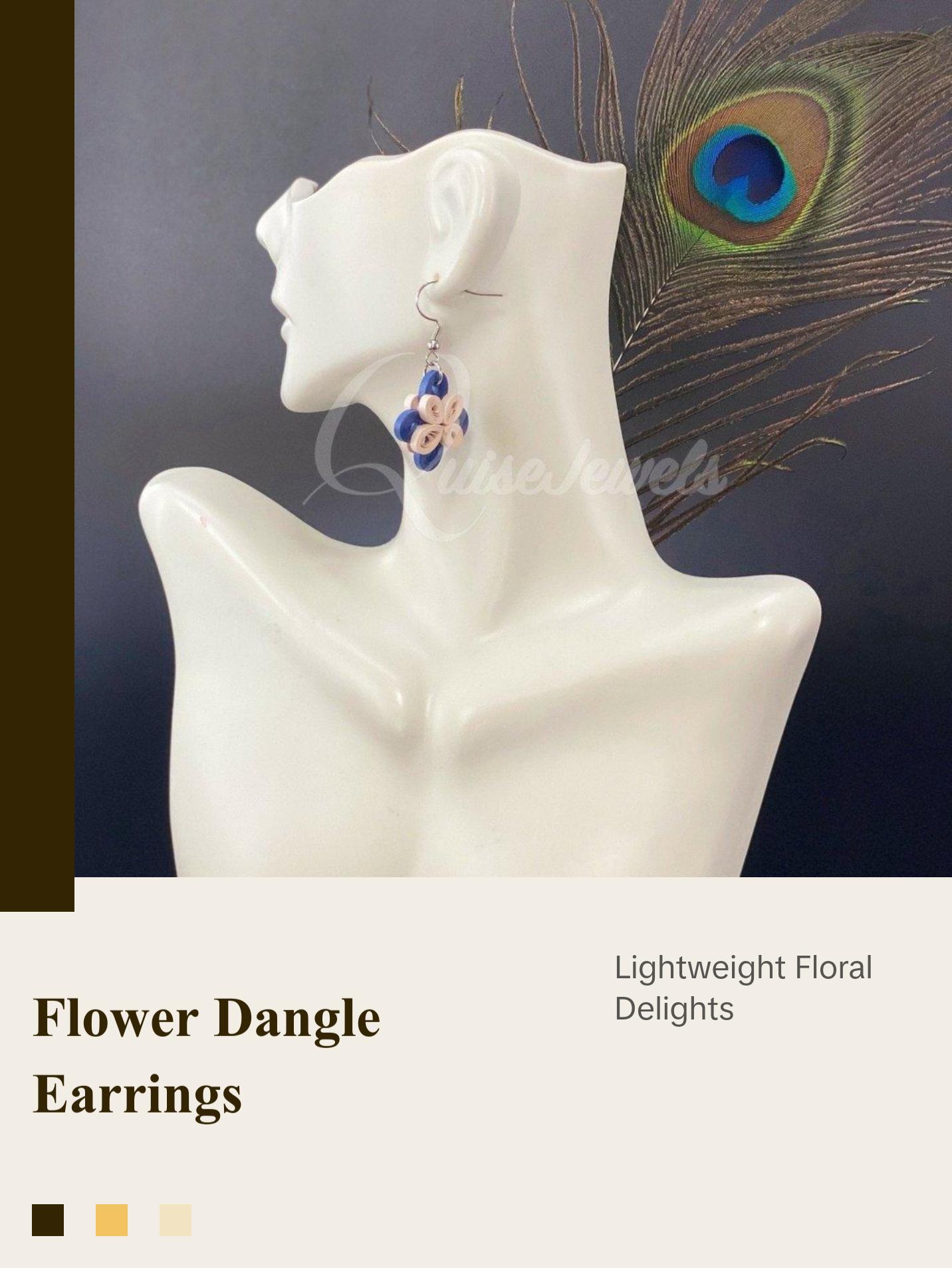 Cute multiple color small Flower Earrings