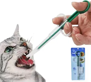 Cat Pill Shooter Pet Piller Gun Dog Pill Shooter Cat Tablet Soft Tip Syringe Pet Medical Feeding Dispenser Tool for Small Animal Pusher Feeder Set