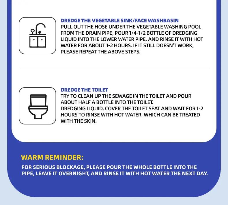 PICKZONE PIPE BOBO Drain Unclogger for Kitchen Shower & Tub Drains Safe for All Pipes Fast Acting Household Formula All Purpose Cleaner Garbage Disposal Cleaner