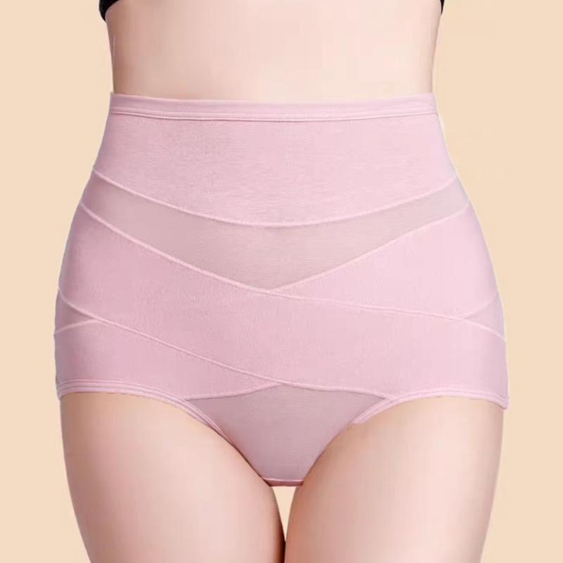 High Waist Shapewear Panties 12 Pack - Tummy Control & Butt Lift Power Net Postpartum Comfortable Breathable Skin Friendly Autumn Winter Women Slimming Body Shaping Basic Christmas Gifts Piece Hip Fabric Lightweight Soft Compression Day Womenswear
