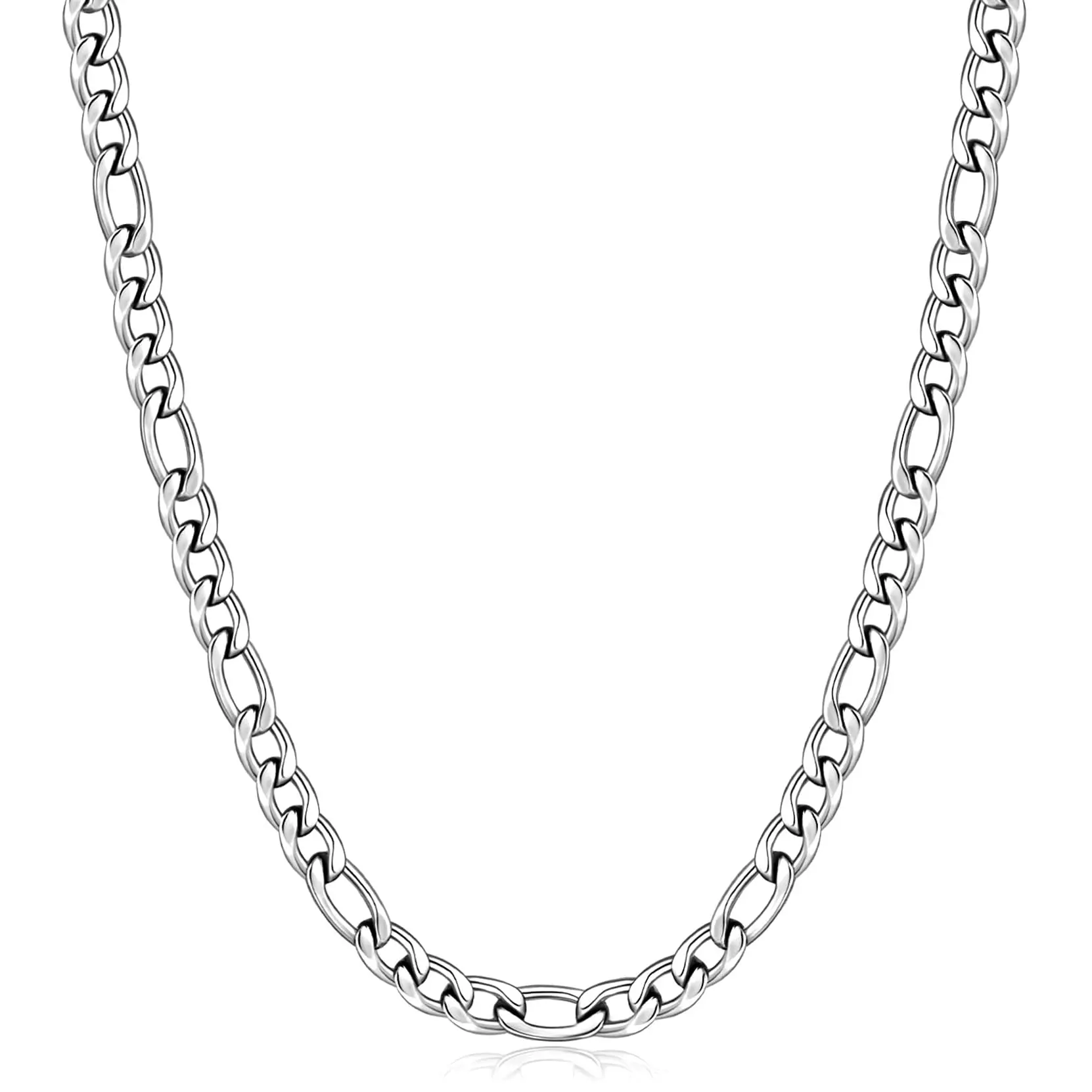 Figaro Chain Necklace for Men/Women - Stainless Steel, Waterproof & Hypoallergenic | Classic Urban Style