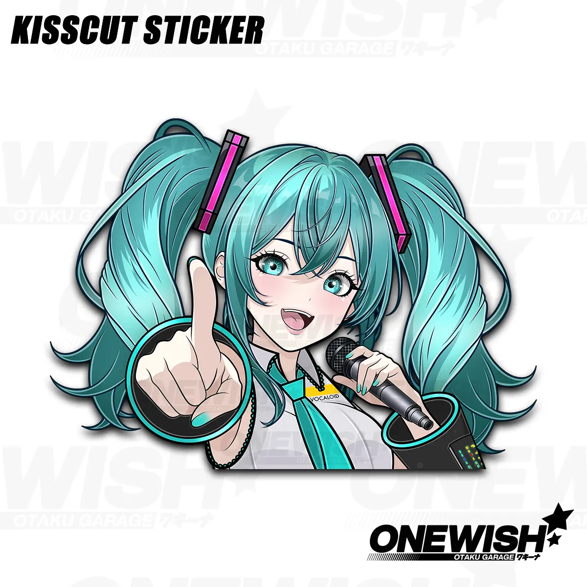 Miku Peeker Sticker