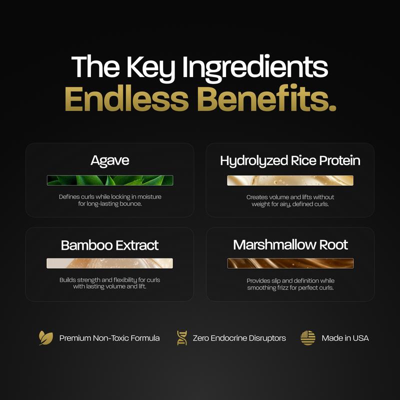 BASED Curl Mousse | Defines & Adds Instant Volume for Frizz-free Curls | Simple, Effective, BASED.