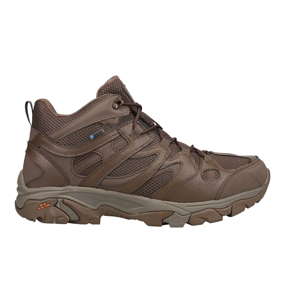 Hi-Tec Mens Ht Ravus Mid Hiking Hiking Casual Boots Ankle - Brown