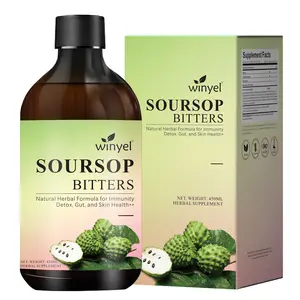 Soursop Liquid contains black seeds, moringa, and turmeric, and is beneficial for digestion and gut health, as well as providing antioxidants, skin health, and immune support. It's a pure 16-herb formula. 450ml