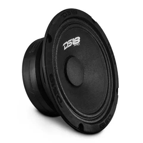 DS18 PRO-GM6.4 6.5-Inch Mid-Range Car Audio Speaker - 480W Max, 4-Ohm, 30Oz Ferrite Magnet, Voice Driver, Car Audio System, Vehicle Accessory, Bass-Enhanced, Wall-Mountable, Advanced Audiophile
