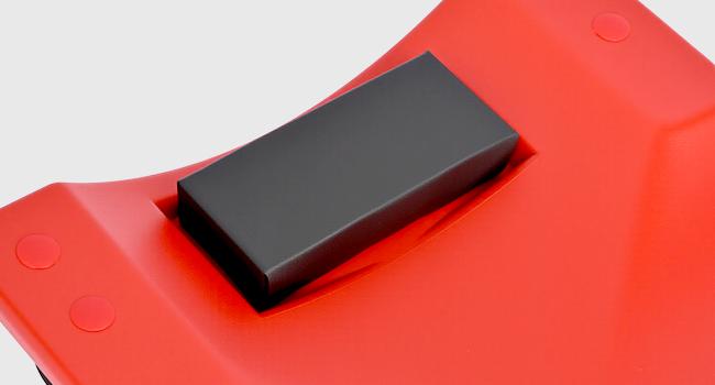 Nilight 40" Mechanic Plastic Creeper - 40 Inches Heavy Duty Shop Creeper with Padded Headrest and 6 Casters, 350 lbs Capacity, Red