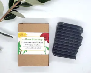 Detoxifying Activated Charcoal and Bentonite Clay Soap, ( For Oily And Acne Skin)