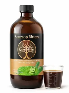 Soursop Herbal Bitters Rebuild Him 16 oz Botanical Tonic for Balance Resilience & Internal Harmony Daily Wellness Ritual