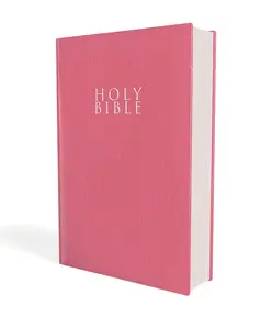 NIV, Gift and Award , Leather-Look, Pink, Red Letter, Comfort Print bible