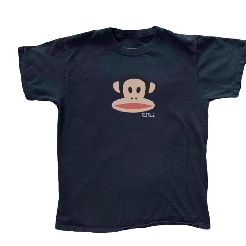 [FAST SHIPPING] Paul Frank graphic Baby Tee, Clothing Female 90s Vintage Clothes, For Women Emo Trashy Y2k 2000s Tops, Kawaii Harajuku Woman T-shirts, Gift For Her, Woman T-Shirt