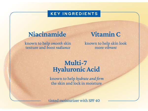 belif Dew Guard Vitamin C Glow Tint SPF 40 - Niacinamide, Hyaluronic Acid, Glow Booster + Serum + UVA/UVB Protection, Korean Tinted Moisturizer, 1.69 fl. oz