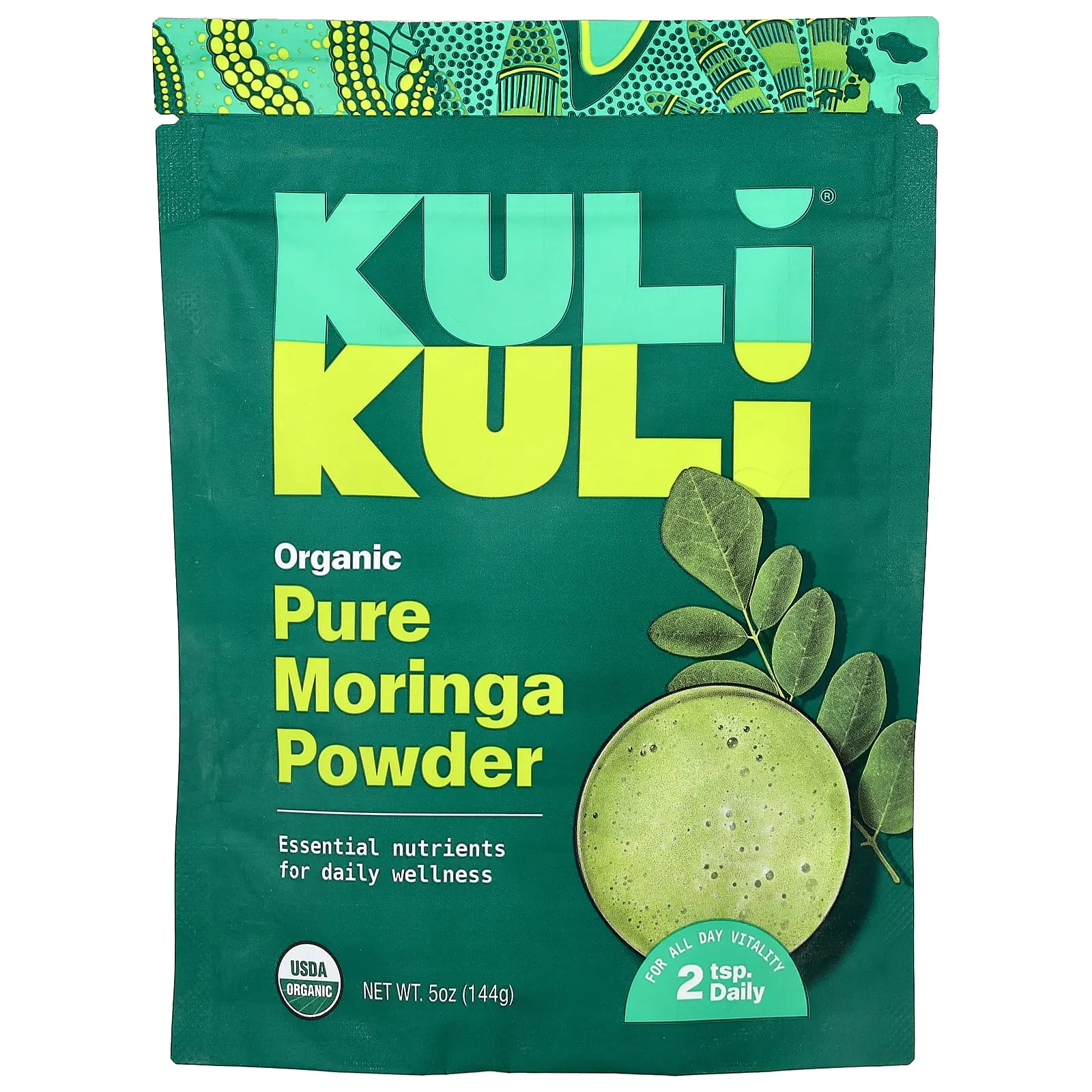Kuli Kuli Organic Pure Moringa Powder, 5 oz (144 g)